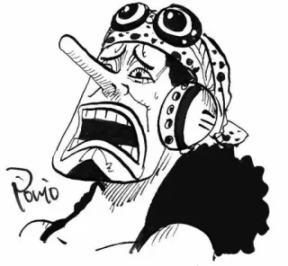 🤢 Usopp One Piece Anime, Cartoon, Manga, One Piece, Usopp, Pirat, Scharfschütze telegram sticker