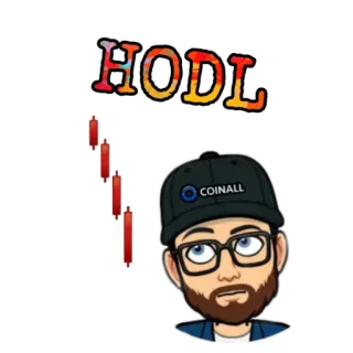 🤨 HODL criptomoneda, inversión, bitcoin, acciones, meme, activo digital whatsapp sticker