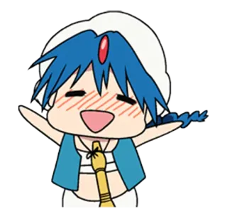 ☺️ 动漫, Q版, 卡通, 角色 telegram sticker