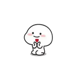 ❤️ carino, cuore, amore, cartone animato, adesivo telegram sticker