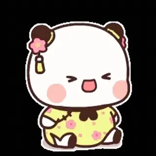 😂 cute, panda, cartoon, sticker whatsapp sticker
