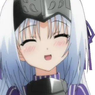 😄 Anime, Chica, Sonrisa, Kawaii, Lindo, Personaje, Manga telegram sticker