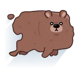 🤩 bear, animal, cartoon, cute, funny, character telegram sticker