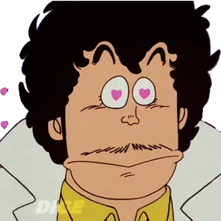😍 DICE Anime, Corações, Homem, Desenho animado, Expressão telegram sticker