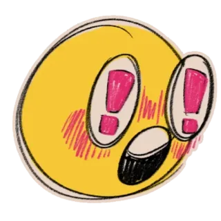 😲 Emoji, Emotikon, Kaget, Terkejut, Wajah, Kuning telegram sticker