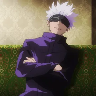 🤍 Satoru Gojo Jujutsu Kaisen anime, manga, gojo, satoru, jujutsu, character telegram sticker