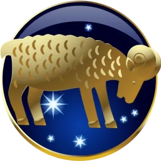 🙁 Aries, zodiak, astrologi, domba, tanda, horoskop telegram sticker