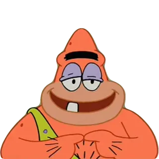 🙂 Patrick Star SpongeBob SquarePants patrick star, spongebob, cartoon, lustig, charakter whatsapp sticker