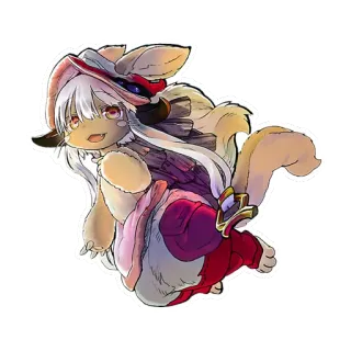 😉 Nanachi Made in Abyss Anime, Desenho animado, Personagem, Video game, Mangá, Nanachi, Made in Abyss telegram sticker