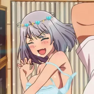 😊 anime, smile, cute, girl, underwear, heart telegram sticker