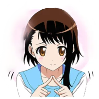 🥰 Anime, Mädchen, Cartoon, Fröhlich, Niedlich whatsapp sticker
