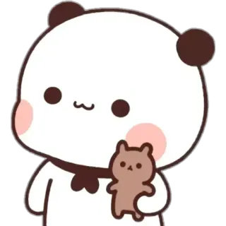 😊 パンダ, かわいい, マンガ, カワイイ, 動物, クマ, ステッカー telegram sticker