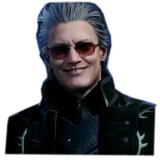 😎 Vergil Devil May Cry vergil, devil may cry, anime, sonnenbrille, motivation telegram sticker