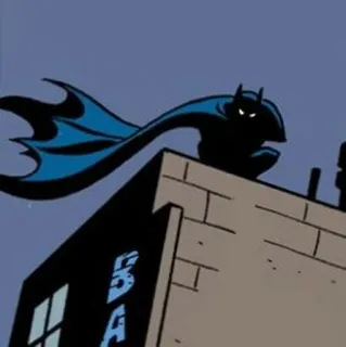 📎 Batman BAT batman, held, stadt, comic, umhang, zeichentrick, superheld telegram sticker