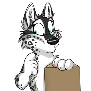 😗 Anthro, Furry, Animal, Lobo, Raposa, Personagem telegram sticker