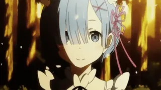 ❤️ Rem Anime, Rem, Re Zero, Isekai whatsapp sticker