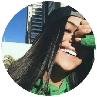 😅 mulher, retrato, sorriso, feliz, pessoa, menina, adolescente telegram sticker