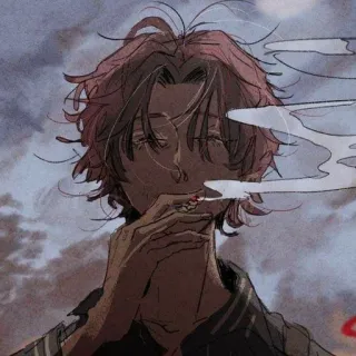 Anime smoking | @Jaim_0 telegram stickers