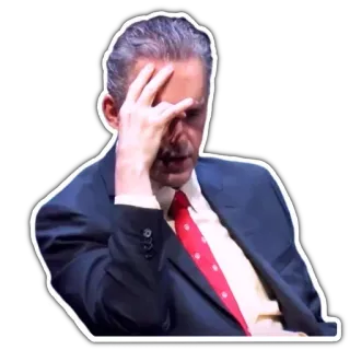 🤦‍♂️ Jordan Peterson Jordan Peterson, Facepalm, Politico, Conservatore, Frustrazione, Delusione telegram sticker
