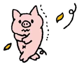 🥶 cerdo, animal, lindo, pegatina, dibujos animados telegram sticker