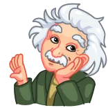 Albert Einstein @TgEmojis telegram emojis 😊
