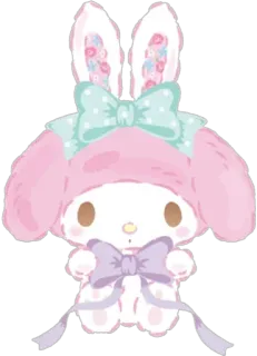 🎀 My Melody My Melody, Sanrio, cute, rabbit, cartoon, kawaii, character telegram sticker