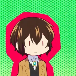 ☕️ Dazai Osamu Bungou Stray Dogs Аниме, Манга, Дазай, Bungou Stray Dogs, Чиби telegram sticker