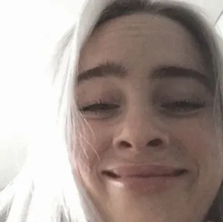 💚 Billie Eilish Billie Eilish, cantante, pop star, celebrità, musicista, ritratto telegram sticker