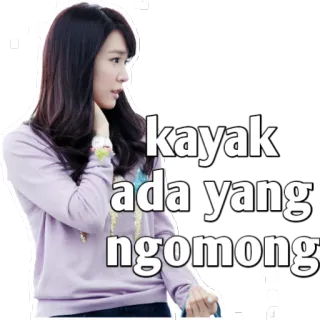 🤔 kayak ada yang ngomong женщина, говорящая, стикер, корейский, человек, жест whatsapp sticker