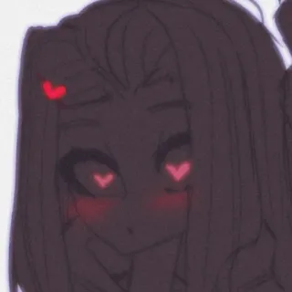 ❤️ Anime, Garota, Coração, Fofo, Ilustração telegram sticker