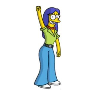 👍 Marge Simpson The Simpsons cartoon, simpsons, marge, character, woman telegram sticker