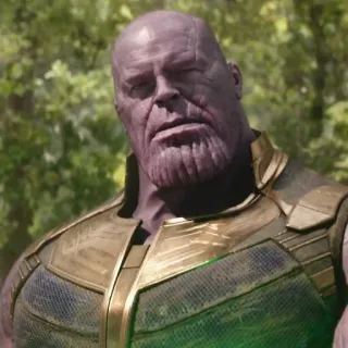 💜 Thanos marvel, villain, purple, character, comics, supervillain telegram sticker