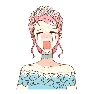 😭 crying, sad, girl, anime, manga, upset telegram sticker