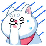 😱 cat, sticker, cute, funny, animal, cartoon, emoji telegram sticker