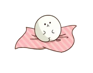 💘 cute, animal, cartoon, seal, sea animal, pink, blanket, animal sticker telegram sticker