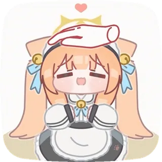 🤗 anime, carino, kawaii, maid, personaggio, arte telegram sticker