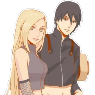 😊 Ino Yamanaka Naruto Anime, Casal, Desenho animado, Personagens, Amizade, Fanart telegram sticker