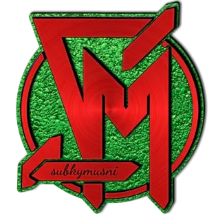 👻 subkymusni Logo, Tipografia, Geometrico, Simbolo whatsapp sticker