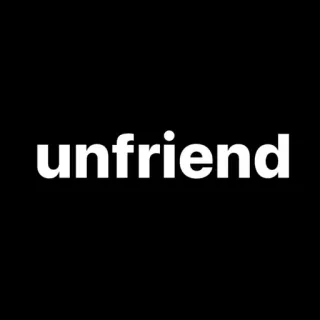 🐺 unfriend unfriend, social media, internet, friendship, relationship telegram sticker