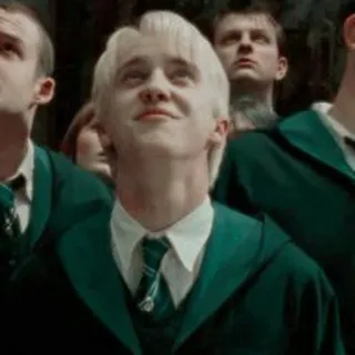🐍 Draco Malfoy Harry Potter mago, escuela, slytherin, película, magia, personaje telegram sticker