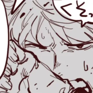 😠 くそっ 动漫, 漫画, 愤怒, 恼火 telegram sticker
