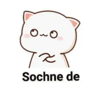🤔 Sochne de Katze, süß, Cartoon, Tier telegram sticker