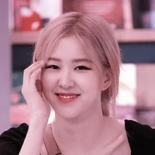 🥰 Rose Роза, K-pop, певец, портрет, знаменитость, лицо whatsapp sticker