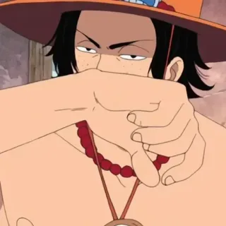🗝️ Portgas D. Ace One Piece 애니메이션, 원피스, 포트거스 D. 에이스, 해적, 불주먹 에이스, 캐릭터, 스티커 telegram sticker