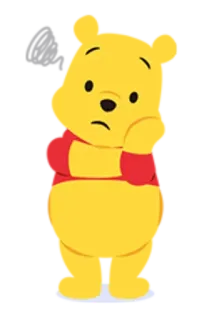 😣 Winnie the Pooh Winnie the Pooh, cartoon, bear, cute, Disney telegram sticker