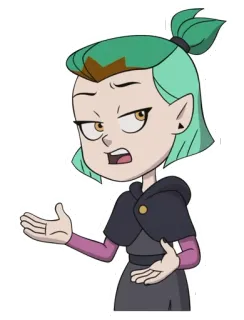 😧 Amity Blight The Owl House Hoạt hình, Thất vọng, Phù thủy, Anime, TOH telegram sticker