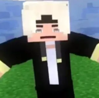 😐 minecraft, gioco, personaggio, avatar, a blocchi telegram sticker