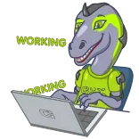 Динозавр @gixlab telegram stickers