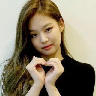 ❤️ Jennie Kim kpop, zanger, hart, jennie, blackpink telegram sticker