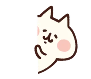 🎵 mèo, dễ thương, nhìn trộm, nhãn dán, hoạt hình telegram sticker